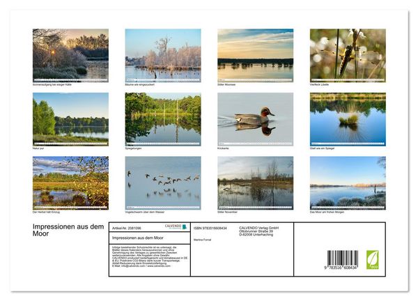 Produktbild: Impressionen aus dem Moor (hochwertiger Premium Wandkalender 2026 DIN A2 quer), Kunstdruck in Hochglanz