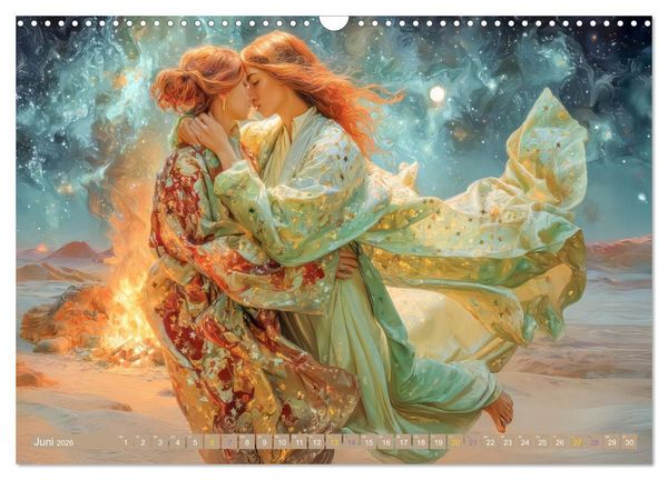 Produktbild: Anmutige Menschen - Atmosph&auml;risch und vertr&auml;umt (Wandkalender 2026 DIN A3 quer), CALVENDO Monatskalender