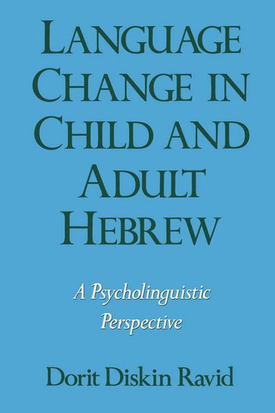 Produktbild: Language Change in Child and Adult Hebrew