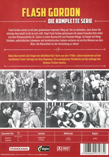Produktbild: Flash Gordon - Die komplette Serie [4 DVDs]