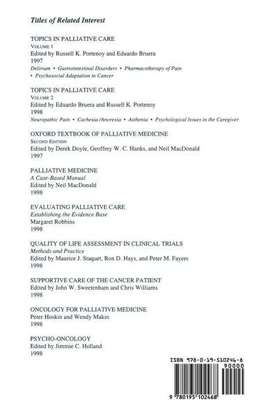 Produktbild: Topics in Palliative Care