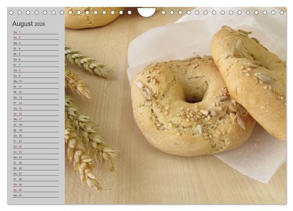 Produktbild: Frisch gebackene Brote und Br&ouml;tchen (Wandkalender 2026 DIN A4 quer), CALVENDO Monatskalender