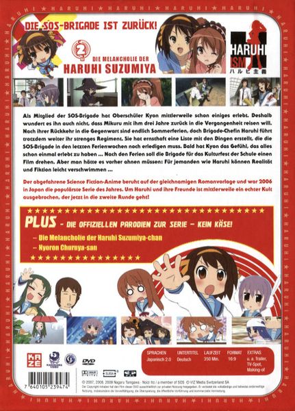 Produktbild: Die Melancholie der Haruhi Suzumiya - Staffel 2/Gesamtausgabe (OmU) [4 DVDs]