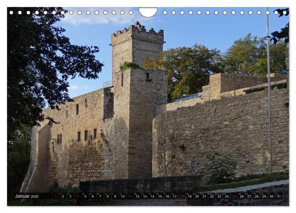 Produktbild: Wunderbares Th&uuml;ringen - Burgen (Wandkalender 2026 DIN A4 quer), CALVENDO Monatskalender