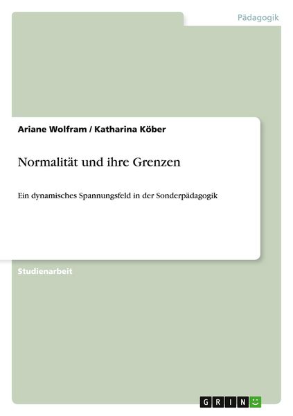 Produktbild: Normalit&auml;t und ihre Grenzen