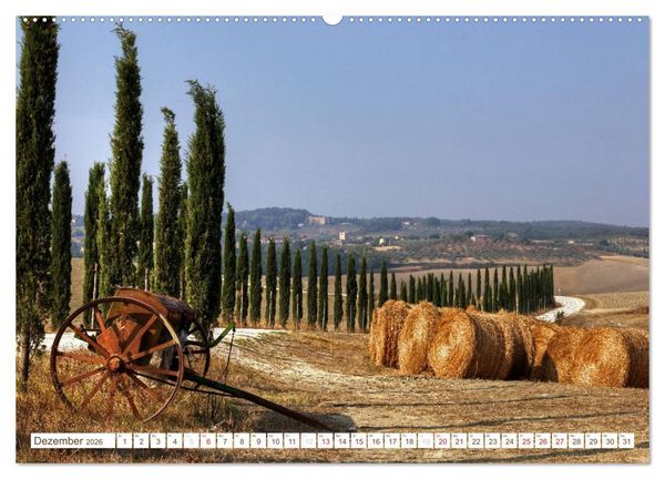 Produktbild: Toskana - Goldene Farben des toskanischen Herbstes (Wandkalender 2026 DIN A2 quer), CALVENDO Monatskalender
