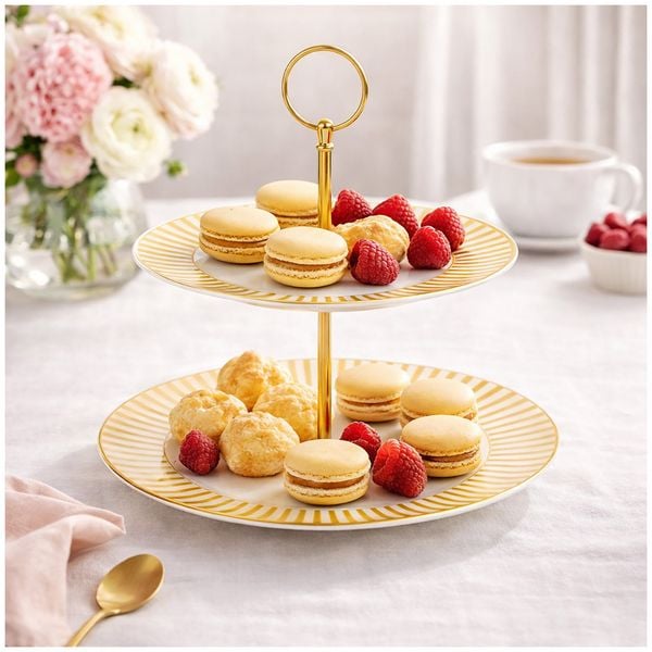 neuetischkultur Etagere 2 stöckig Keramik Servieretagere 24 cm