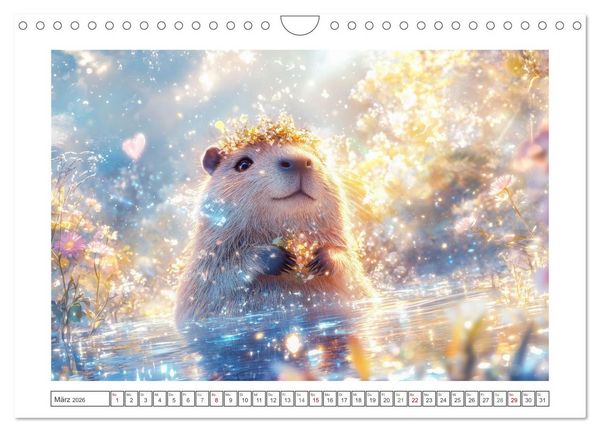 Produktbild: Capybara Zeit (Wandkalender 2026 DIN A4 quer), CALVENDO Monatskalender