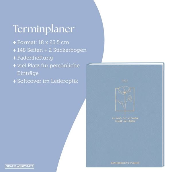 Produktbild: Terminplaner Lady Softcover 2027 Dankbarkeits-Planer