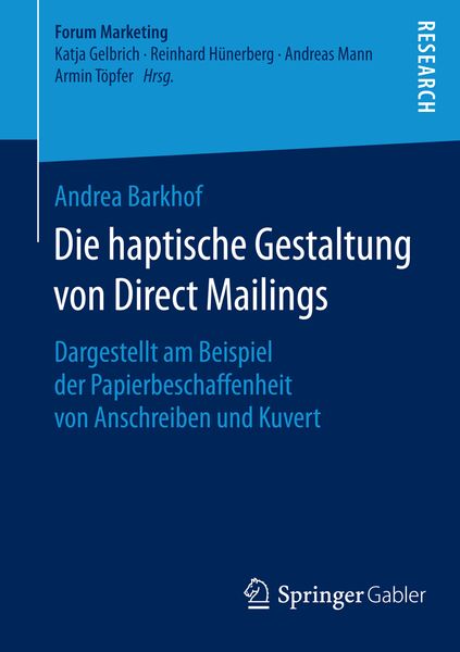 Produktbild: Die haptische Gestaltung von Direct Mailings