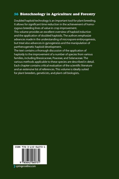 Produktbild: Haploids in Crop Improvement II