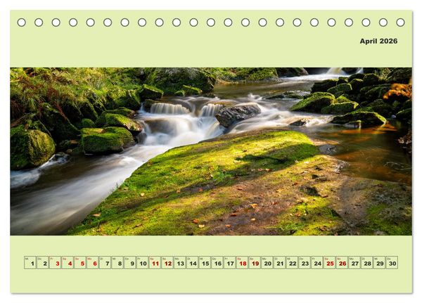 Produktbild: Die schwarze Pockau im Herbstgewand (Tischkalender 2026 DIN A5 quer), CALVENDO Monatskalender