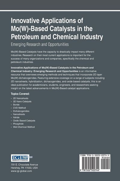 Produktbild: Innovative Applications of Mo(W)-Based Catalysts in the Petroleum and Chemical Industry