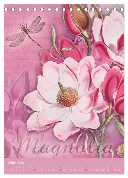 Produktbild: Vintagekunst Collagen (Tischkalender 2026 DIN A5 hoch), CALVENDO Monatskalender