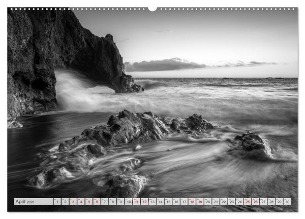 Produktbild: Monochrome Wonders (hochwertiger Premium Wandkalender 2026 DIN A2 quer), Kunstdruck in Hochglanz