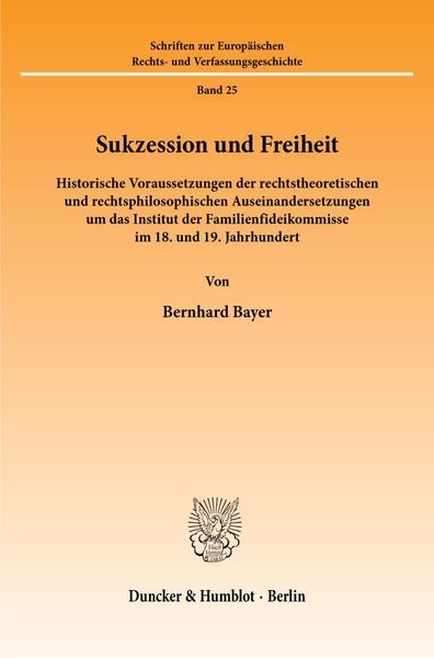 Produktbild: Sukzession und Freiheit.