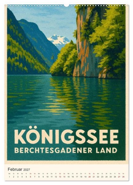 Produktbild: Alpine Impressionen Berchtesgadener Land (Wandkalender 2027 DIN A2 hoch), CALVENDO Monatskalender