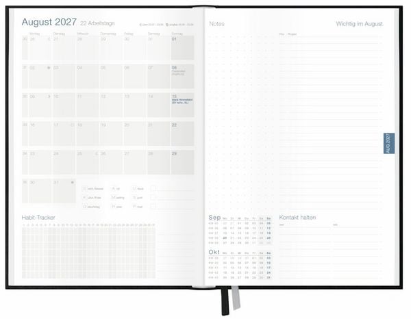 Produktbild: Business-Timer 26/27 17 Monate KL [Grau-Ros&eacute;]