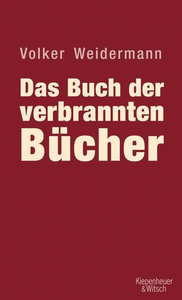 Produktbild: Das Buch der verbrannten B&uuml;cher