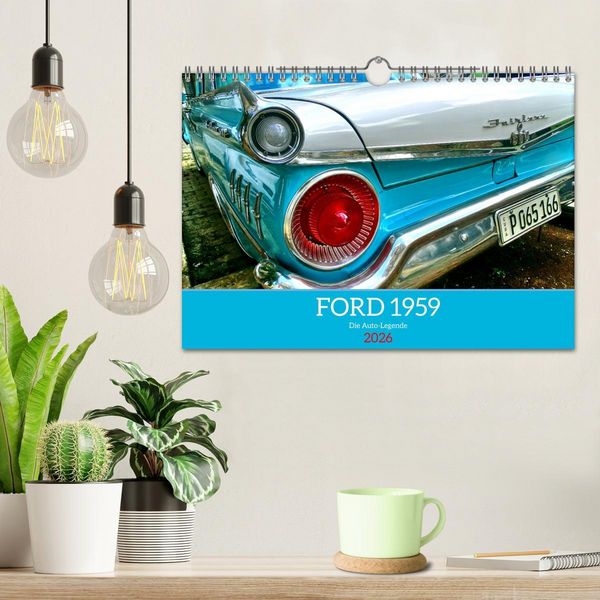 Produktbild: FORD 1959 - Die Auto-Legende (Wandkalender 2026 DIN A4 quer), CALVENDO Monatskalender