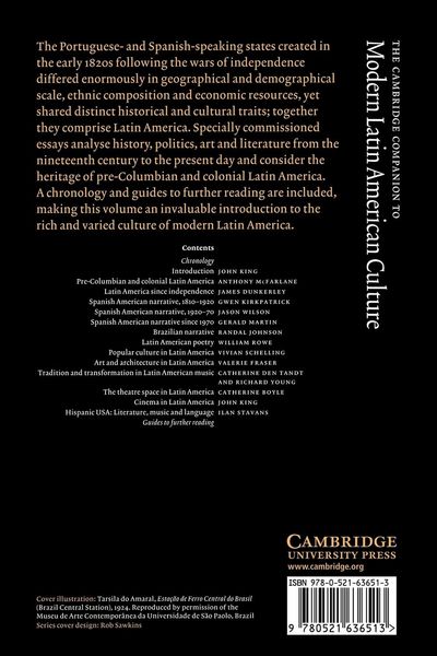 Produktbild: The Cambridge Companion to Modern Latin American Culture