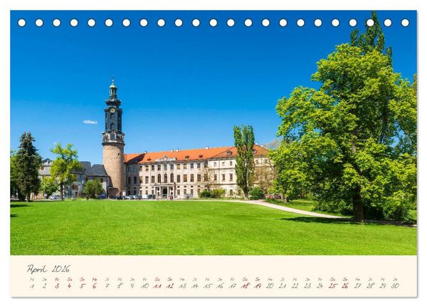 Produktbild: Weimar Die europ&auml;ische Kulturstadt (Tischkalender 2026 DIN A5 quer), CALVENDO Monatskalender