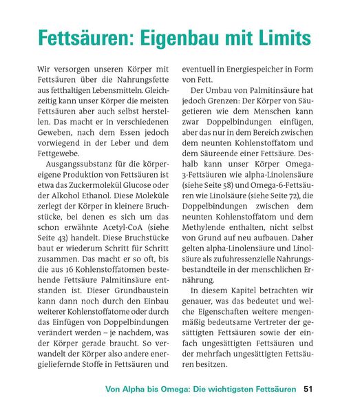 Produktbild: Fette und Fetts&auml;uren