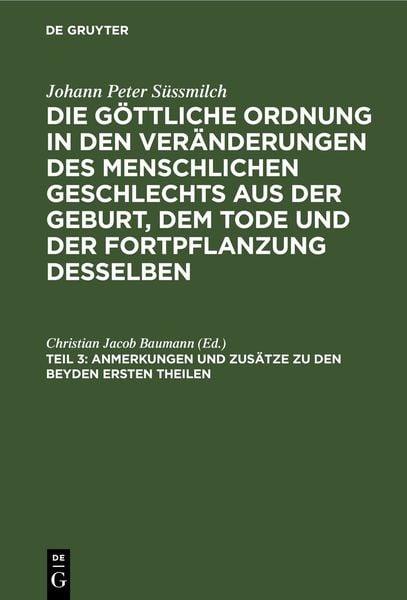 Produktbild: Anmerkungen und Zus&auml;tze zu den beyden ersten Theilen