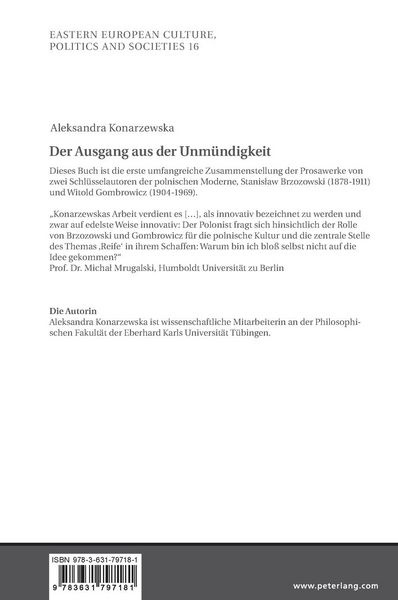 Produktbild: Der Ausgang aus der Unm&uuml;ndigkeit