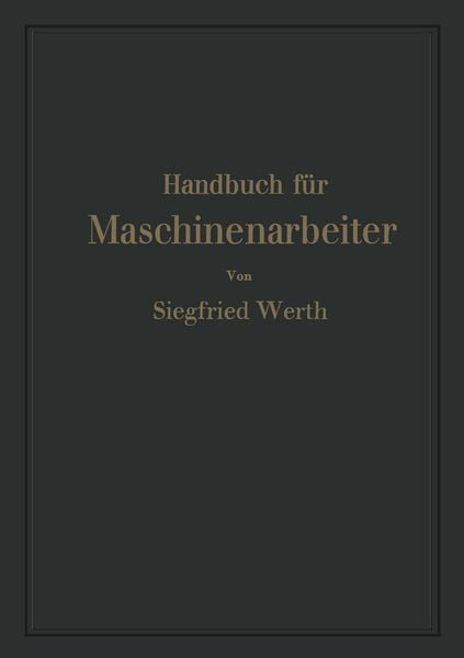 Produktbild: Handbuch f&uuml;r Maschinenarbeiter