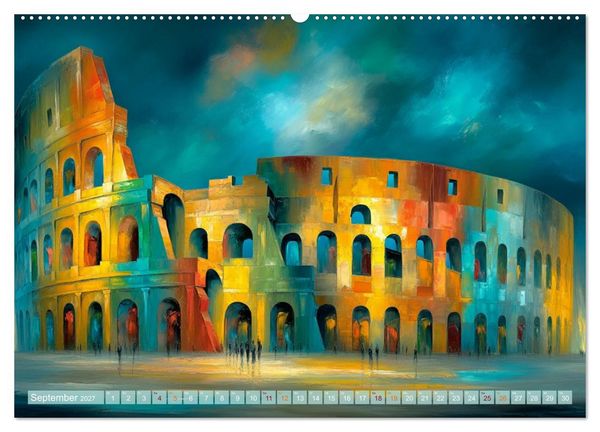 Produktbild: Visionen aus Linie und Raum (hochwertiger Premium Wandkalender 2027 DIN A2 quer), Kunstdruck in Hochglanz
