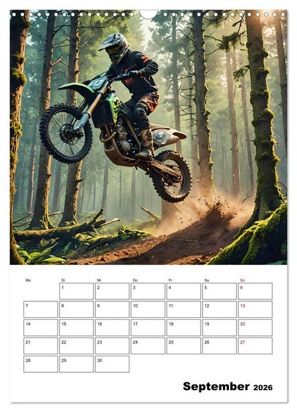 Produktbild: Vollgas und Adrenalin - Motocross-Action pur! (Wandkalender 2026 DIN A3 hoch), CALVENDO Monatskalender