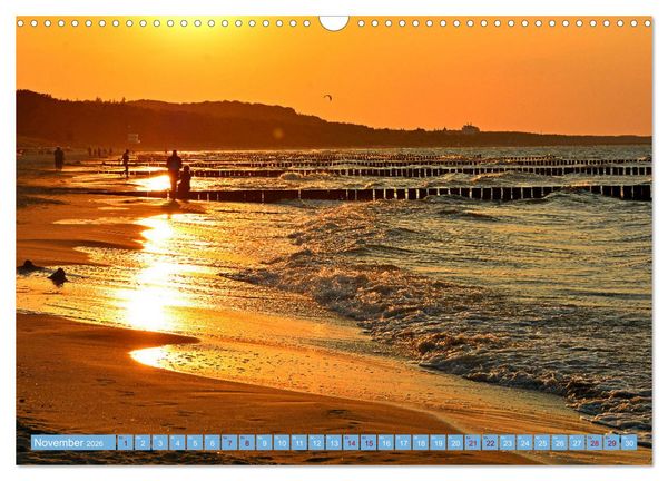Produktbild: Gr&uuml;&szlig;e von Usedom (Wandkalender 2026 DIN A3 quer), CALVENDO Monatskalender