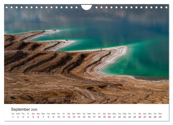 Produktbild: Jordan Sand, Stone and Salt (Wall Calendar 2026 DIN A4 landscape), CALVENDO 12 Month Wall Calendar