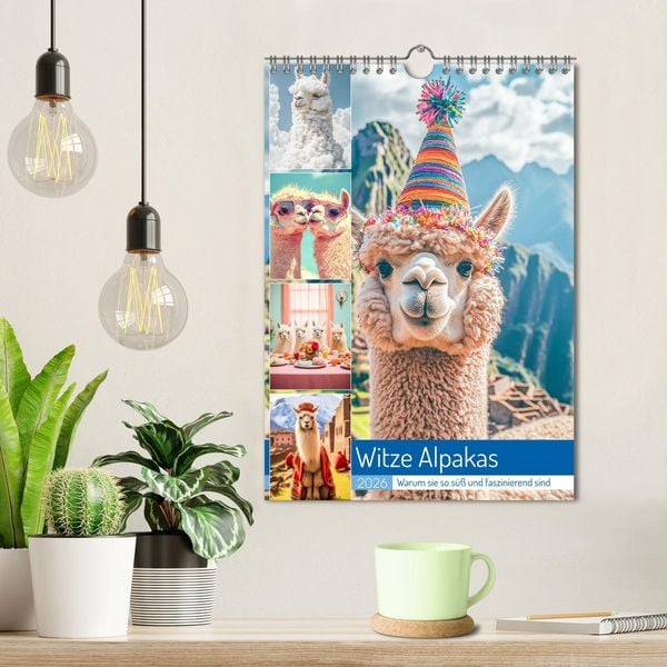 Produktbild: Witzige Alpakas (Wandkalender 2026 DIN A4 hoch), CALVENDO Monatskalender