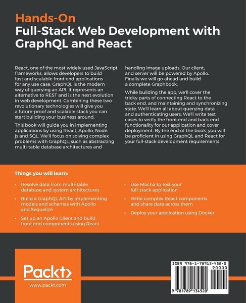 Produktbild: Hands-on Full-Stack Web Development with GraphQL and React