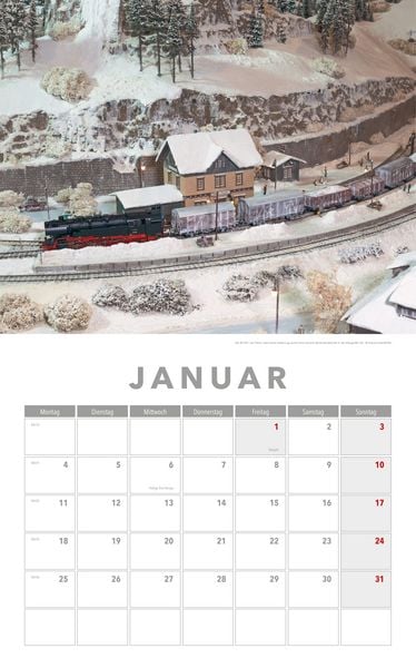 Produktbild: Modelleisenbahnen Kalender 2027