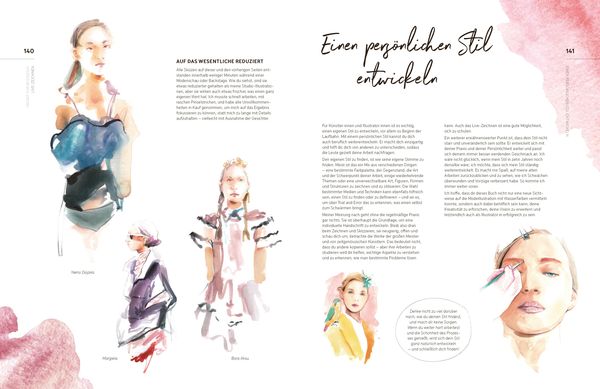 Produktbild: Watercolor Fashion Illustration. Schritt f&uuml;r Schritt zur perfekten Modeillustrationen mit Wasserfarben.