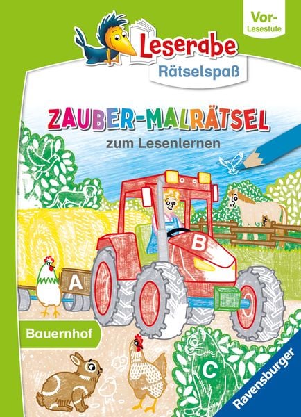 Produktbild: Leserabe R&auml;tselspa&szlig; - Zauber-Malr&auml;tsel zum Lesenlernen: Bauernhof (Vor-Lesestufe)