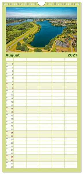 Produktbild: Familienplaner 2027 - Hamburg: Vier- und Marschlande mit 5 Spalten (Wandkalender, 21 x 45 cm) CALVENDO