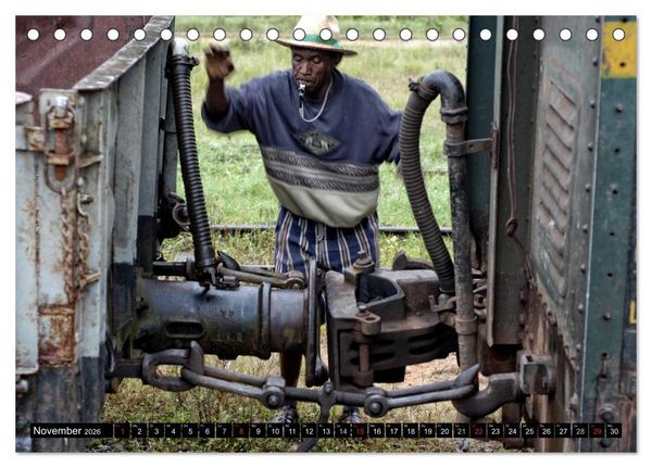 Produktbild: Mit der Eisenbahn durch Madagaskar (Tischkalender 2026 DIN A5 quer), CALVENDO Monatskalender