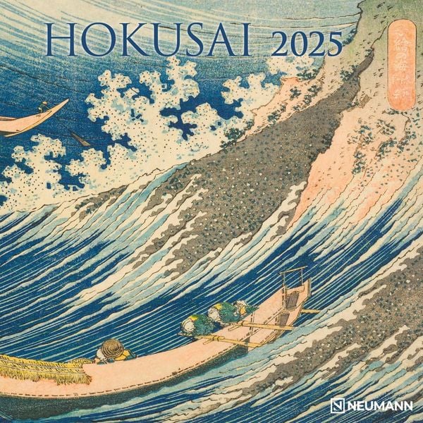 Hokusai 2025 - Wand-Kalender - Broschüren-Kalender - 30x30 - 30x60 geöffnet - Kunst-Kalender