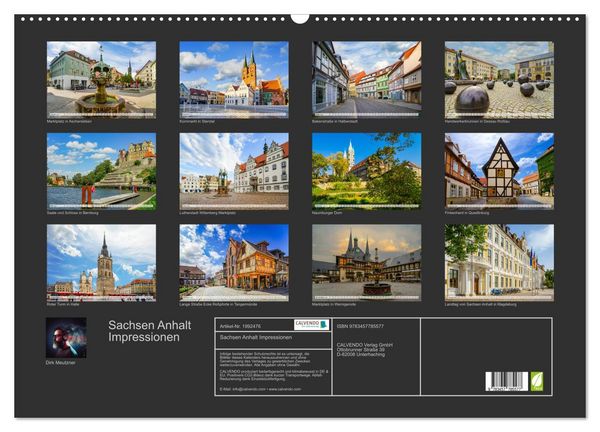 Produktbild: Sachsen Anhalt Impressionen (Wandkalender 2026 DIN A2 quer), CALVENDO Monatskalender