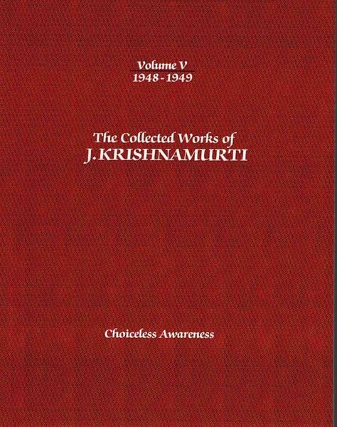 Produktbild: The Collected Works of J. Krishnamurti, Volume V