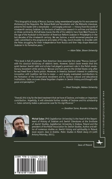 Produktbild: Rabbi Marcus Jastrow and His Vision for the Reform of Judaism