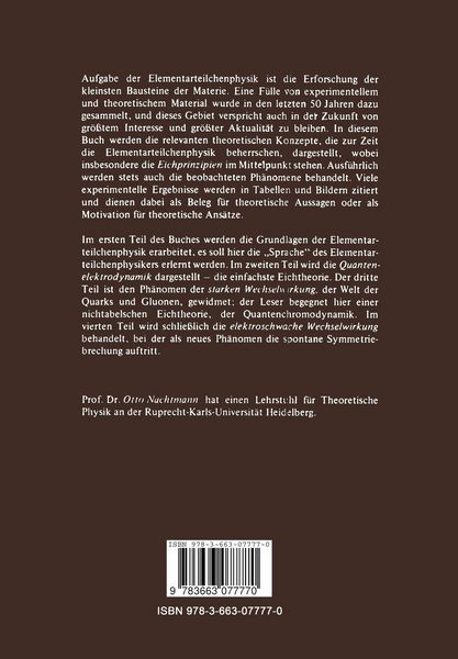 Produktbild: Ph&auml;nomene und Konzepte der Elementarteilchenphysik