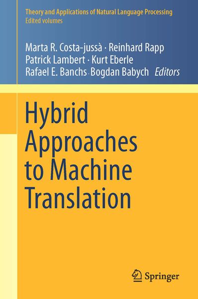 Produktbild: Hybrid Approaches to Machine Translation