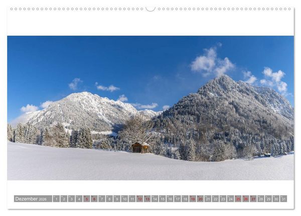 Produktbild: Oberallg&auml;u Panorama (hochwertiger Premium Wandkalender 2026 DIN A2 quer), Kunstdruck in Hochglanz
