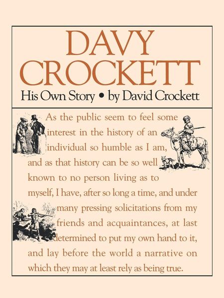 Produktbild: Davy Crockett: His Own Story