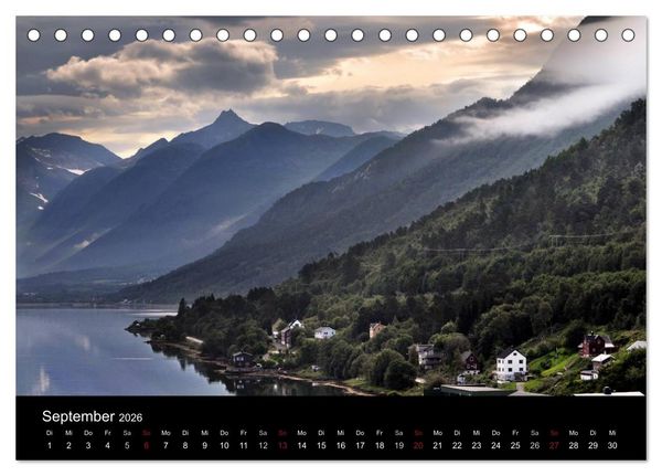 Produktbild: An Norwegens K&uuml;sten (Tischkalender 2026 DIN A5 quer), CALVENDO Monatskalender